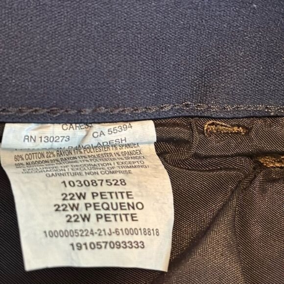 Lee Plus Womens Flex Motion Bootcut Jeans Mid Rise 22W Petite Regular Fit Dark W - Picture 3 of 11